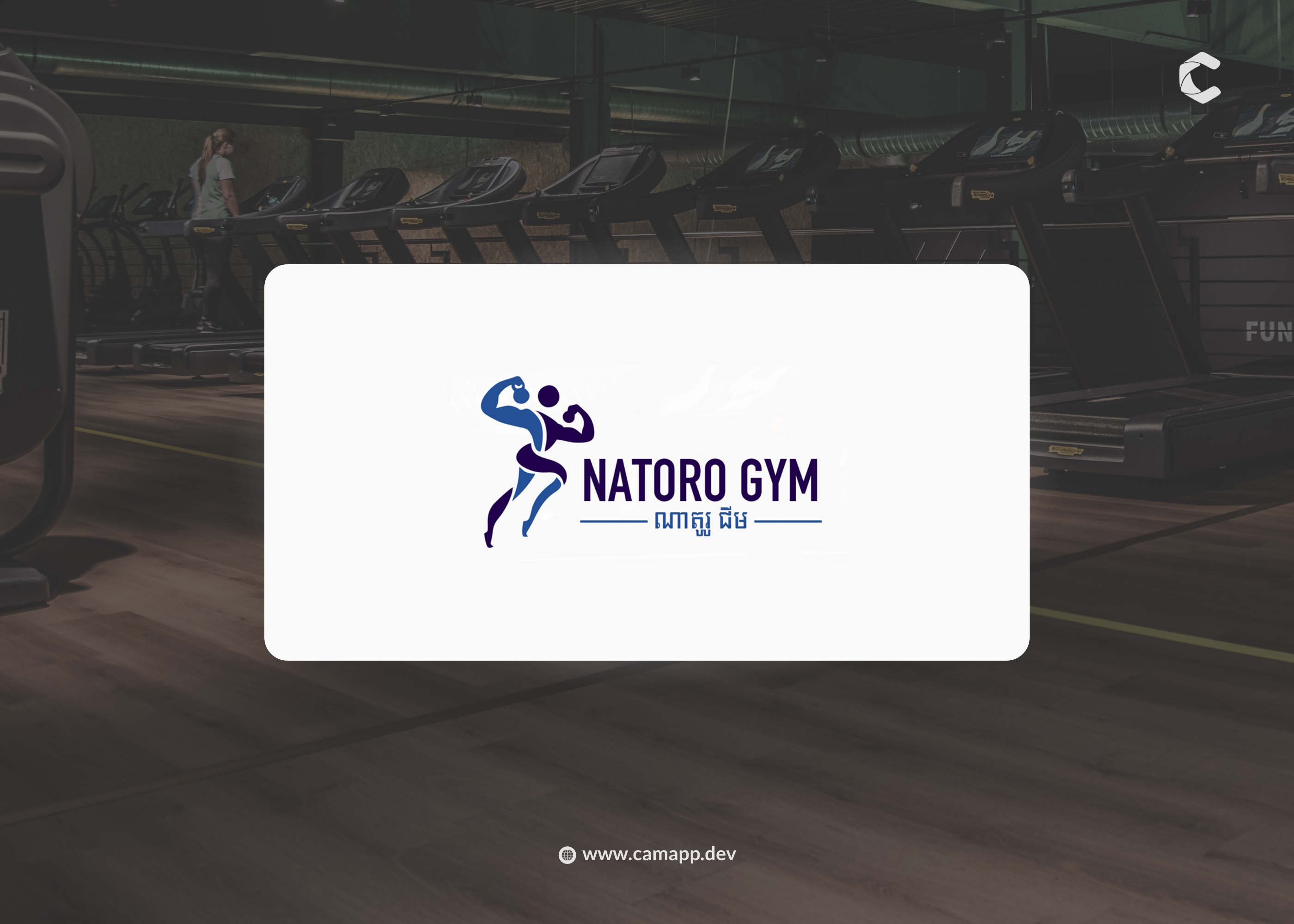 Fitness business logo design by CamApp Digital