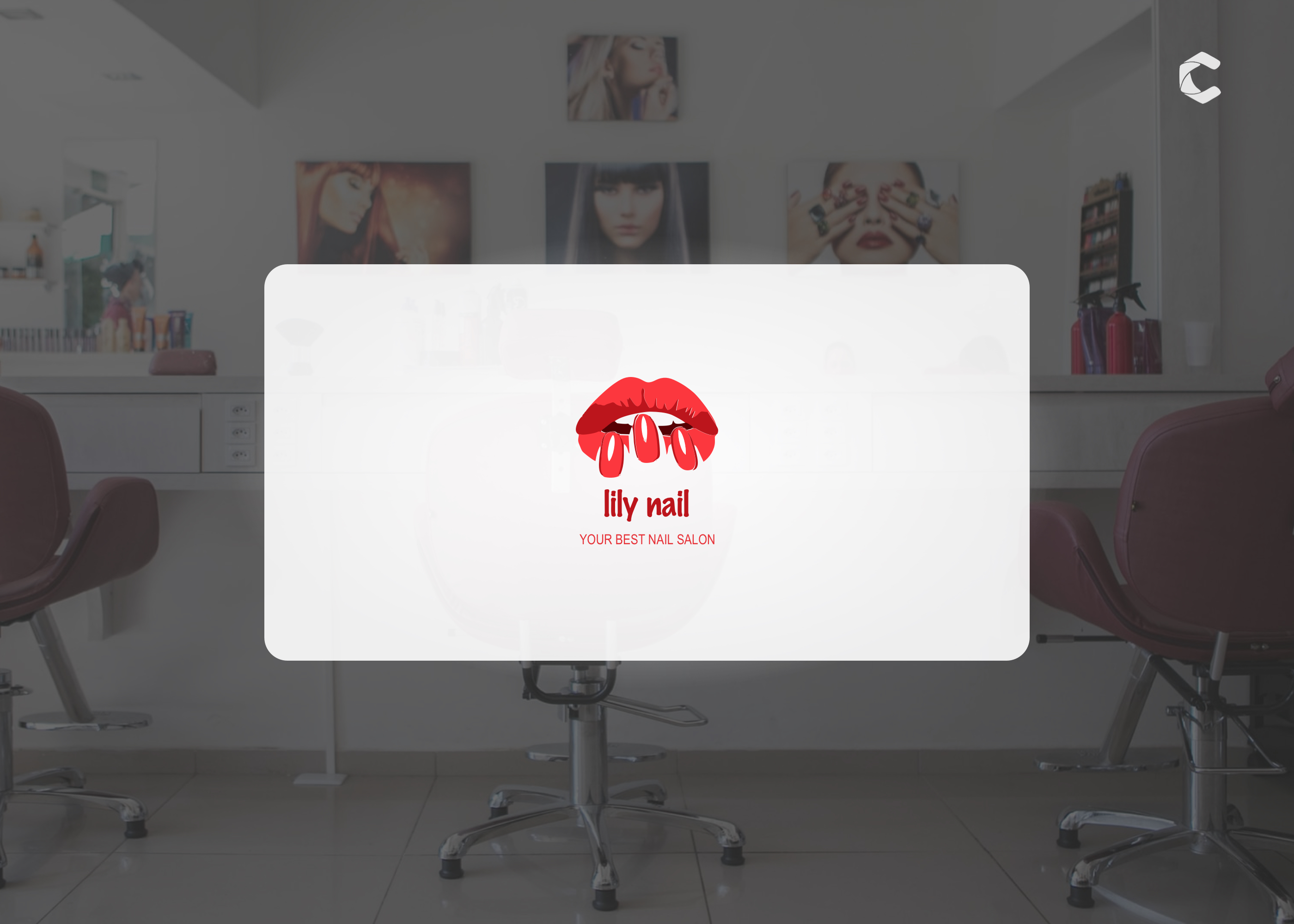 Nail salon logo design by CamApp Digital